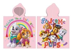 Paw Patrol poncho-badhandduk med huva - 100 procent bomull