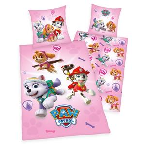 Paw Patrol rosa sängkläder – 100 procent bomull