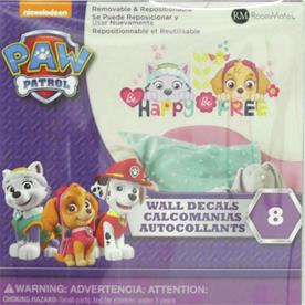 Paw Patrol Skye och Everest Be Happy Wallstickers-4