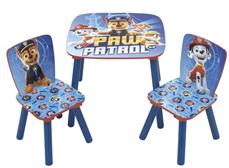 Paw Patrol träbord med stolar