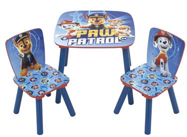 Paw Patrol träbord med stolar