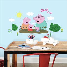 Peppa Gris Famillie Gigant Wallstickers