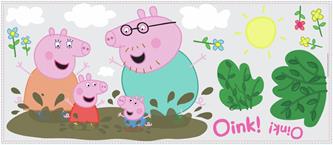 Peppa Gris Famillie Gigant Wallstickers-3