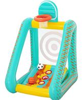 Perfect Aim 3-i-1 uppblåsbart trädgårdsspel 127 x 109 x 178 cm