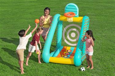 Perfect Aim 3-i-1 uppblåsbart trädgårdsspel 127 x 109 x 178 cm-3