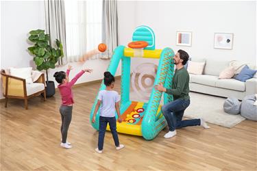 Perfect Aim 3-i-1 uppblåsbart trädgårdsspel 127 x 109 x 178 cm-9