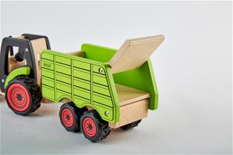Pintoy Traktor med  vagn Träleksak-5