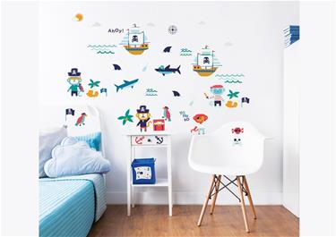 Pirat / Sjörövare Wallstickers