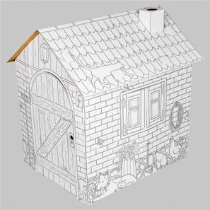 Pittoresk bondgård i kartong (Måla själv)-4