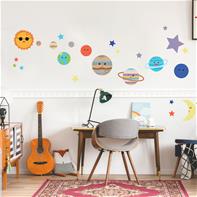 Planeter och stjärnor Wallstickers