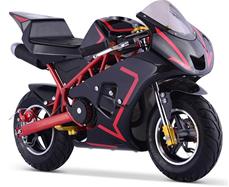 Pocket Bike Racer 49cc, svart/röd