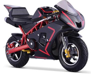 Pocket Bike Racer 49cc, svart/röd