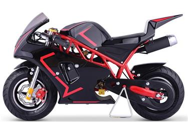 Pocket Bike Racer 49cc, svart/röd-2