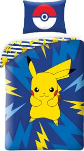 Pokémon Pikachu-sängkläder 140 x 200 cm – 100 procent bomull