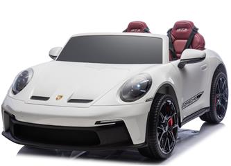 Porsche 911 GT3 Elbil för barn 21,6 V med litium, gummihjul och lädersäte