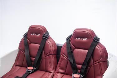 Porsche 911 GT3 Elbil för barn 21,6 V med litium, gummihjul och lädersäte-3