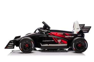 Porsche Formula E 12V elbil till barn med gummidäck, 2,4G, lädersäte-3