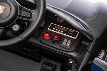 Porsche Taycan Turbo S elbil till barn Svart 10,8v m/Gummihjul, 2.4G-9