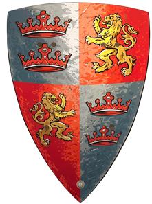 Prins Lejonhjärta Skumsköld 57 x 10,5 cm 2 lager