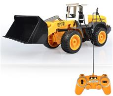 Radiostyrd bulldozer 1:20 med ljus och ljud, 2.4G