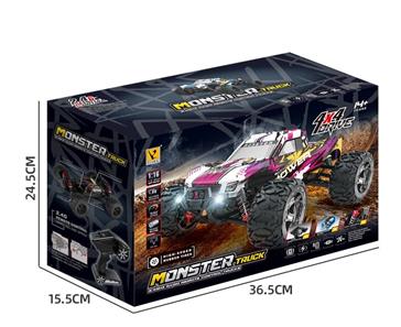 Guokai 1:16 4WD MonsterTruck Radiostyrd  Off-Road  2,4Ghz 35 km/h, Blå-2