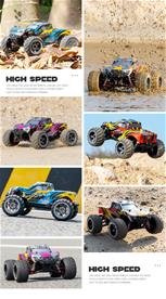 Guokai 1:16 4WD MonsterTruck Radiostyrd  Off-Road  2,4Ghz 35 km/h, Blå-6