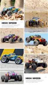 Guokai 1:16 4WD MonsterTruck Radiostyrd  Off-Road  2,4Ghz 35 km/h, Blå-6