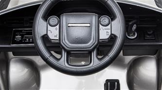 Range Rover Evoque Elbil till barn m/4x12V + Gummihjul + Lädersäte-4