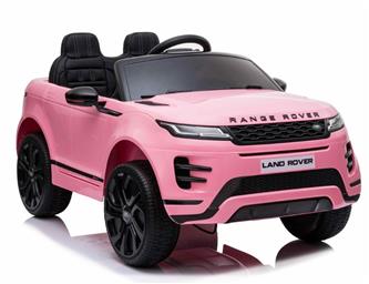 Range Rover Evoque Elbil till barn Pink m/Lithium  + 4x12V + Gummihjul-4