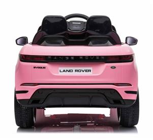 Range Rover Evoque Elbil till barn Pink m/4x12V + Gummihjul + Lädersäte-7