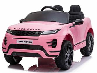 Range Rover Evoque Elbil till barn Pink m/Lithium  + 4x12V + Gummihjul-8