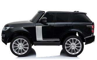 Range Rover Sport 4x4 Elbil till barn Svart m/4x12V + Gummihjul + Lädersäte-4