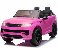Range Rover Sport Elbil till barn Pink 21,6V m/Gummihjul + Lädersäte