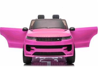 Range Rover Sport Elbil till barn Pink 21,6V m/Gummihjul + Lädersäte-2