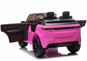 Range Rover Sport Elbil till barn Pink 21,6V m/Gummihjul + Lädersäte-3