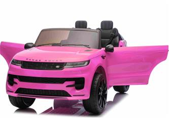 Range Rover Sport Elbil till barn Pink 21,6V m/Gummihjul + Lädersäte-4