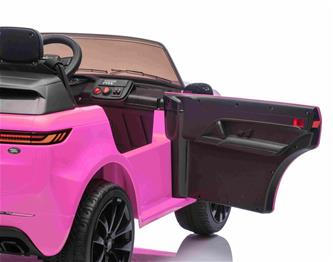 Range Rover Sport Elbil till barn Pink 21,6V m/Gummihjul + Lädersäte-5