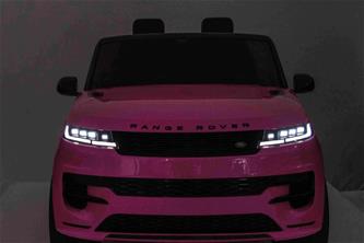 Range Rover Sport Elbil till barn Pink 21,6V m/Gummihjul + Lädersäte-6