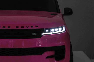 Range Rover Sport Elbil till barn Pink 21,6V m/Gummihjul + Lädersäte-7