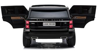 Range Rover Sport Elbil till barn Svart m/Lithium + Gummihjul + Lädersäte-12