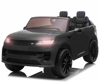 Range Rover Sport Elbil till barn Svart m/Lithium + Gummihjul + Lädersäte