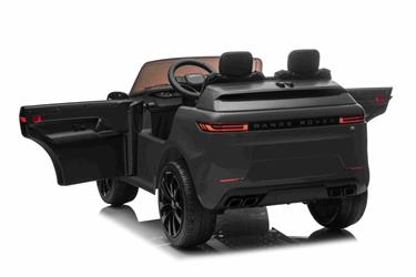 Range Rover Sport Elbil till barn Svart m/Lithium + Gummihjul + Lädersäte-10