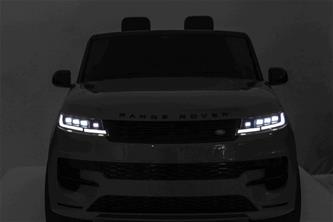 Range Rover Sport Elbil till barn Svart m/Lithium + Gummihjul + Lädersäte-11