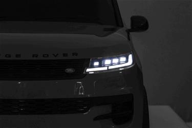 Range Rover Sport Elbil till barn Svart m/Lithium + Gummihjul + Lädersäte-12