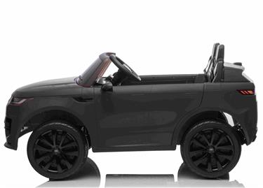 Range Rover Sport Elbil till barn Svart m/Lithium + Gummihjul + Lädersäte-3