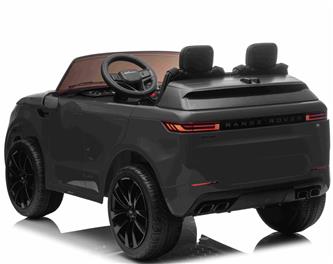 Range Rover Sport Elbil till barn Svart m/Lithium + Gummihjul + Lädersäte-4