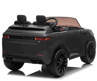 Range Rover Sport Elbil till barn Svart m/Lithium + Gummihjul + Lädersäte-6
