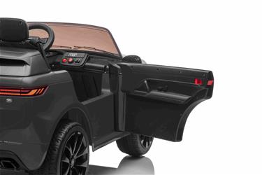 Range Rover Sport Elbil till barn Svart m/Lithium + Gummihjul + Lädersäte-8