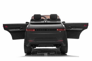 Range Rover Sport Elbil till barn Svart m/Lithium + Gummihjul + Lädersäte-9