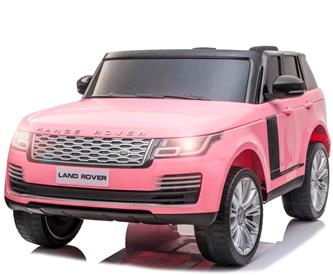 Range Rover Sport XL Elbil till barn Pink m/Lithium + Gummihjul + Lädersäte
